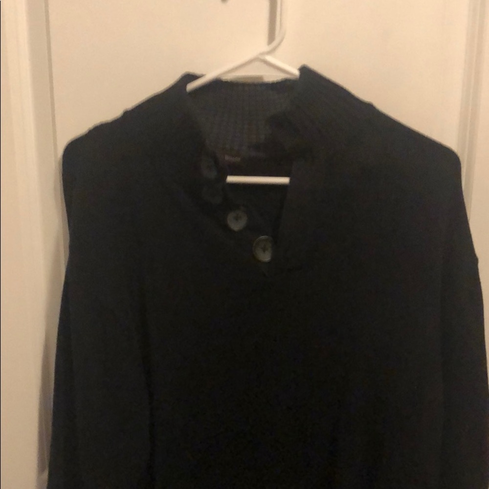 Black Button up Sweater
